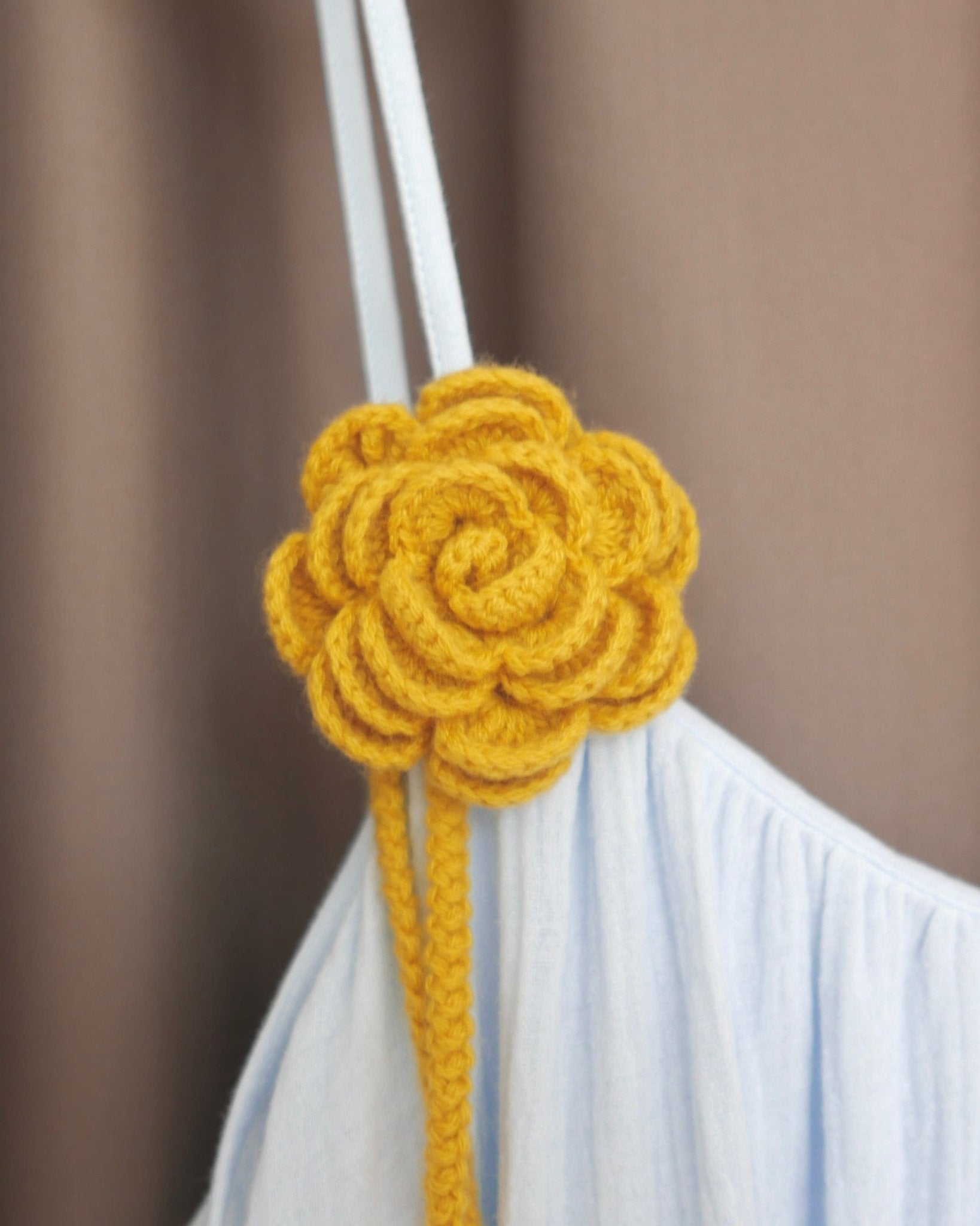 Cashmere Choker "Rose" in Yellow - NiSO