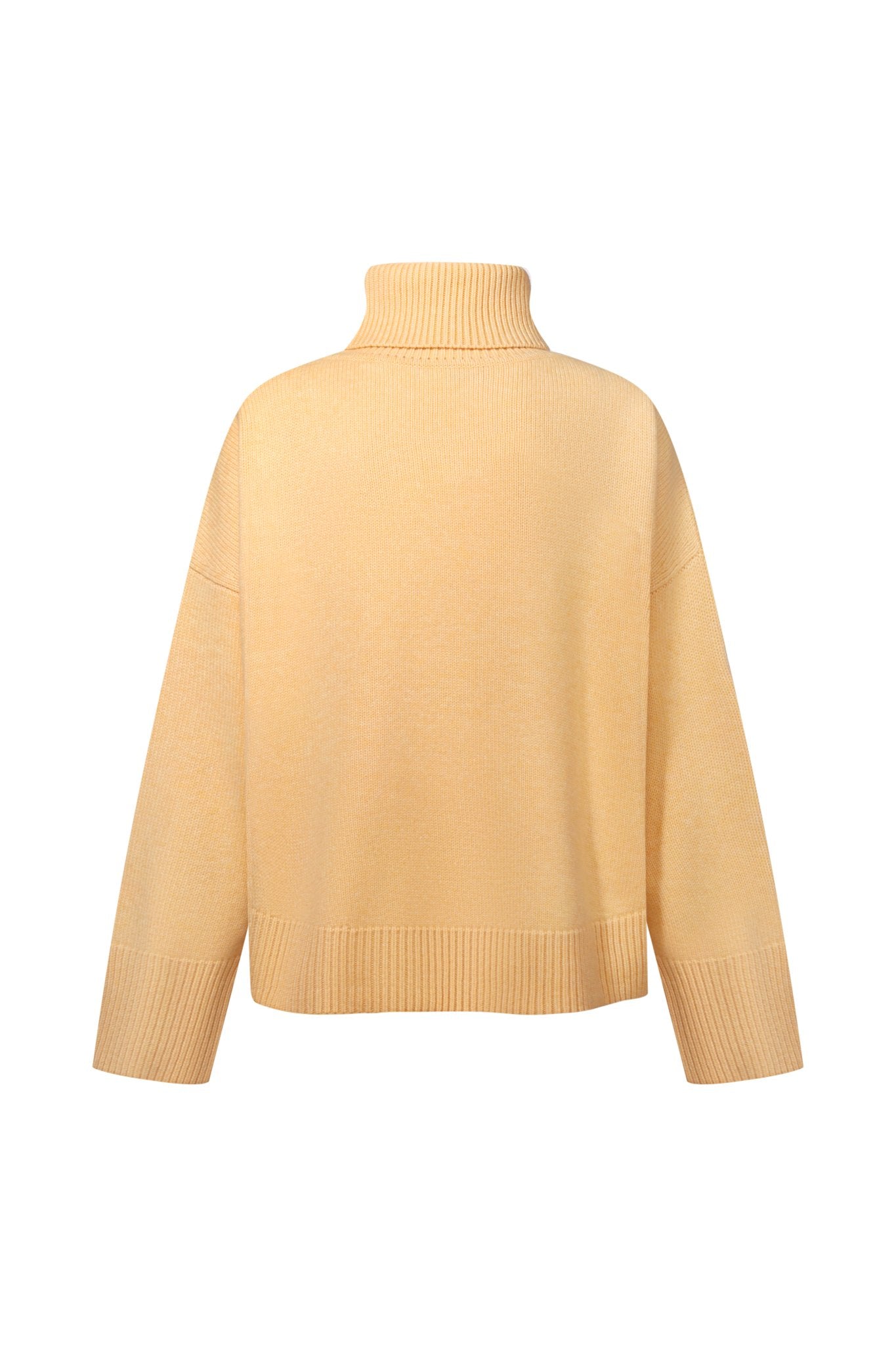 ZORIANA Turtle-Neck Cashmere Sweater in Yellow NiSO