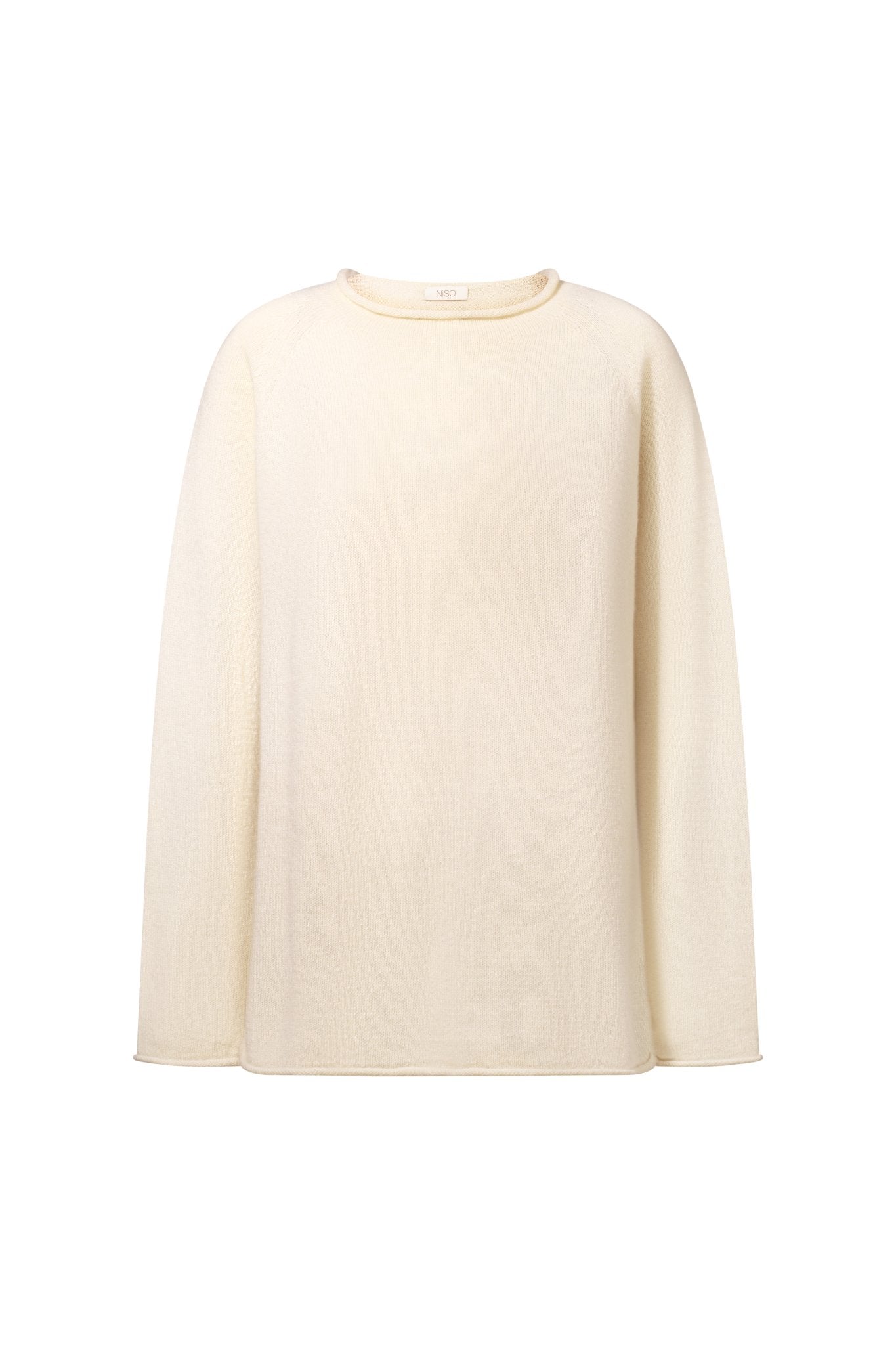 YASNA Cashmere Sweater in White NiSO