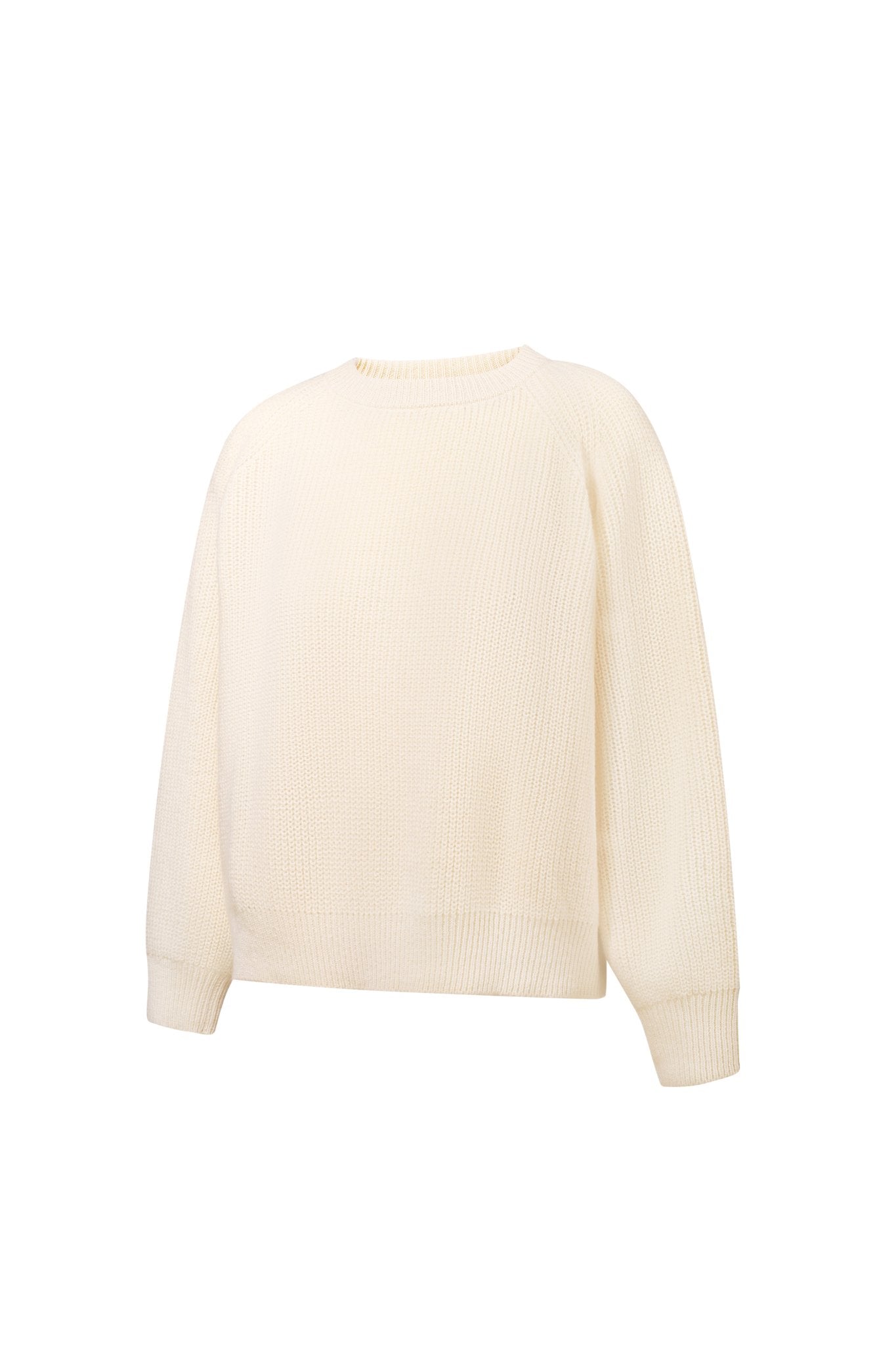 RUTA Ribbed-knit Cashmere Sweater in White NiSO
