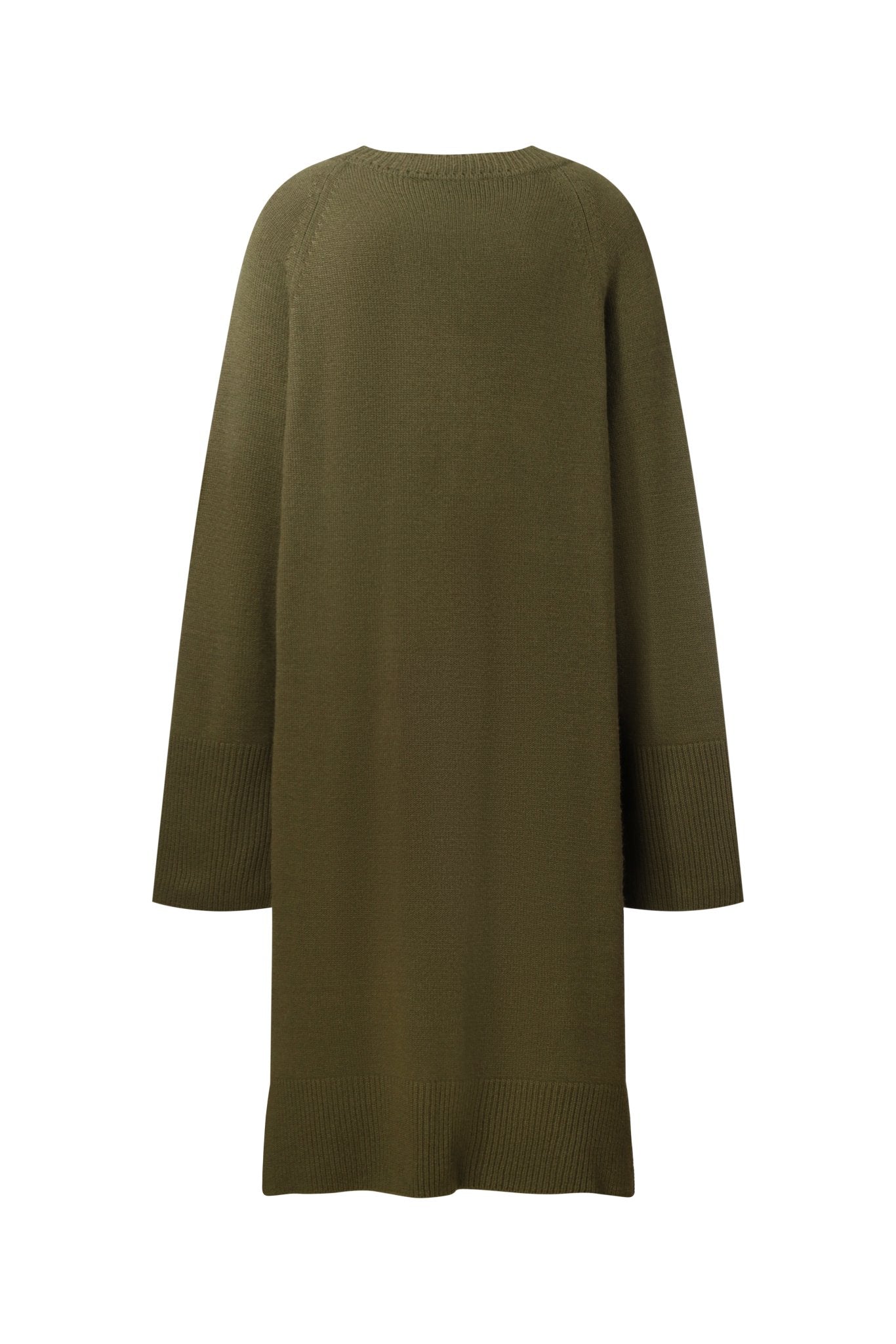 Pure Cashmere Dress in Dark Green NiSO