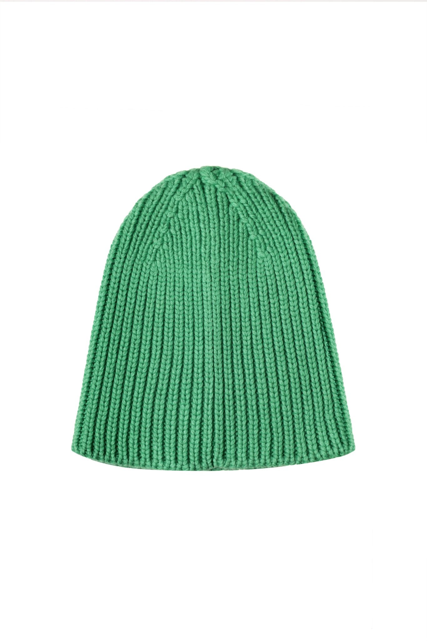 Pure Cashmere Beanie in Green NiSO