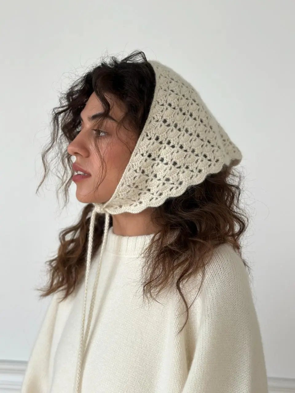 Floral Crochet Cashmere Scarf - NiSO