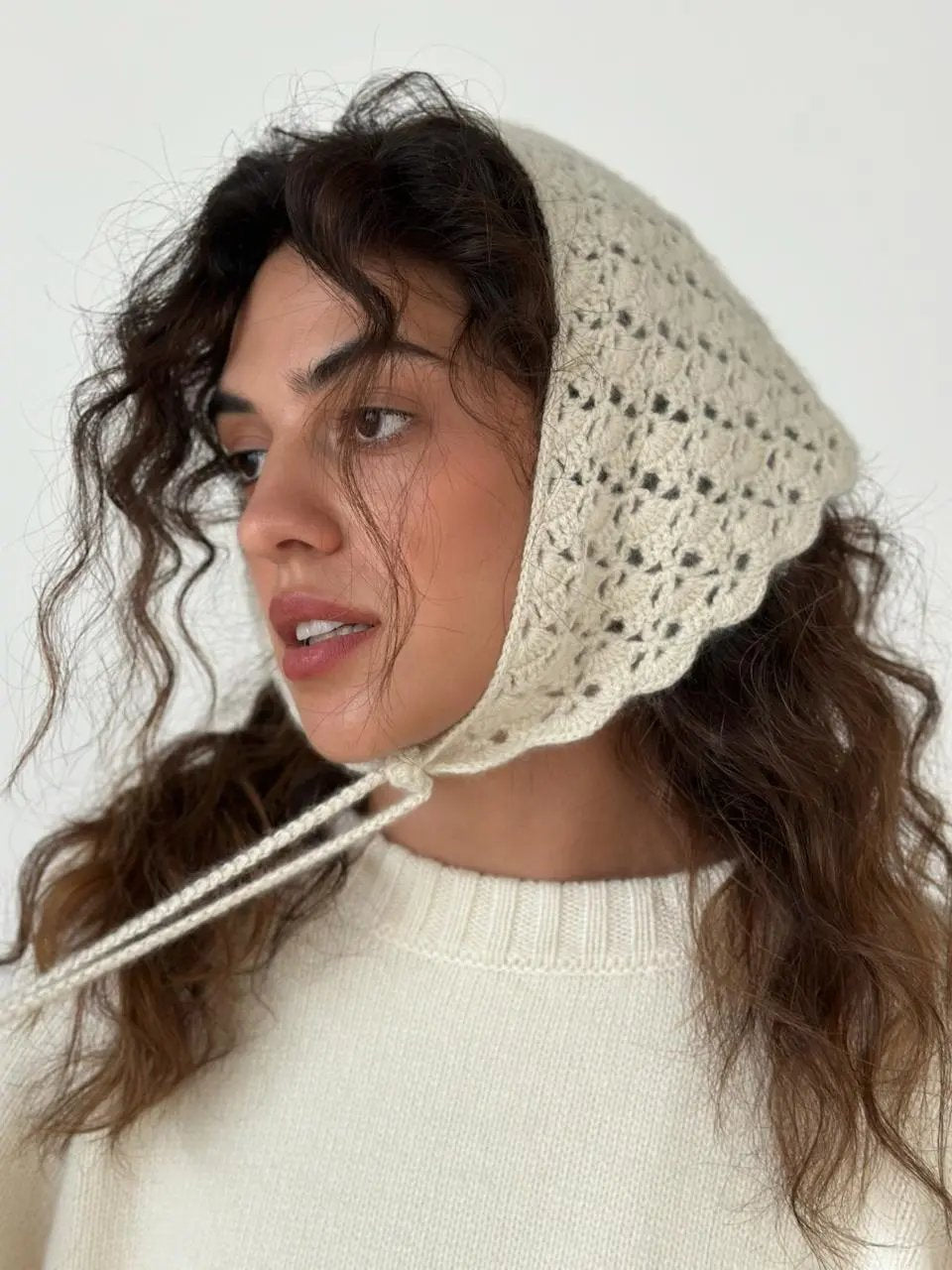 Floral Crochet Cashmere Scarf - NiSO