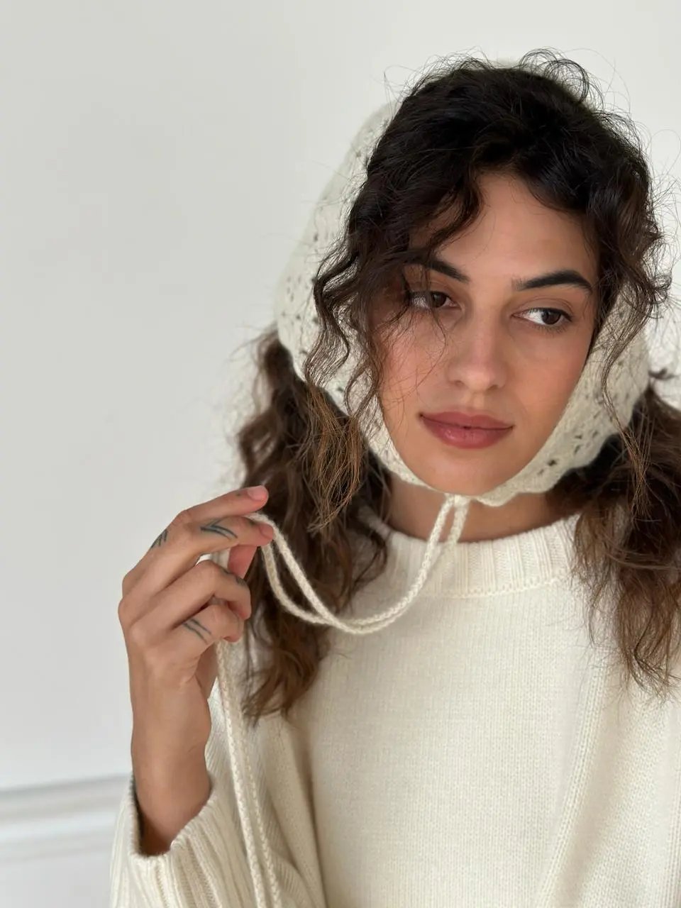 Floral Crochet Cashmere Scarf - NiSO