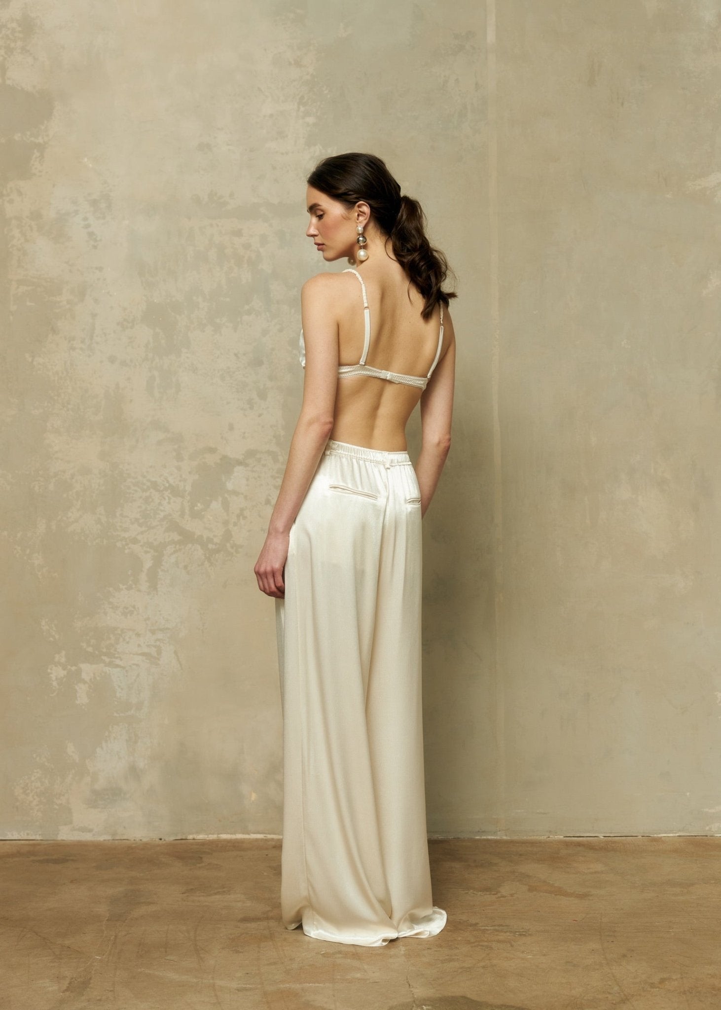 Silk Blend Brassiere in Champagne - NiSO