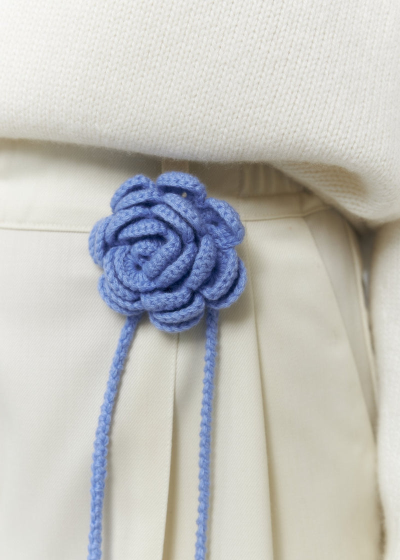 TROYANDA Cashmere Choker in Blue - NiSO