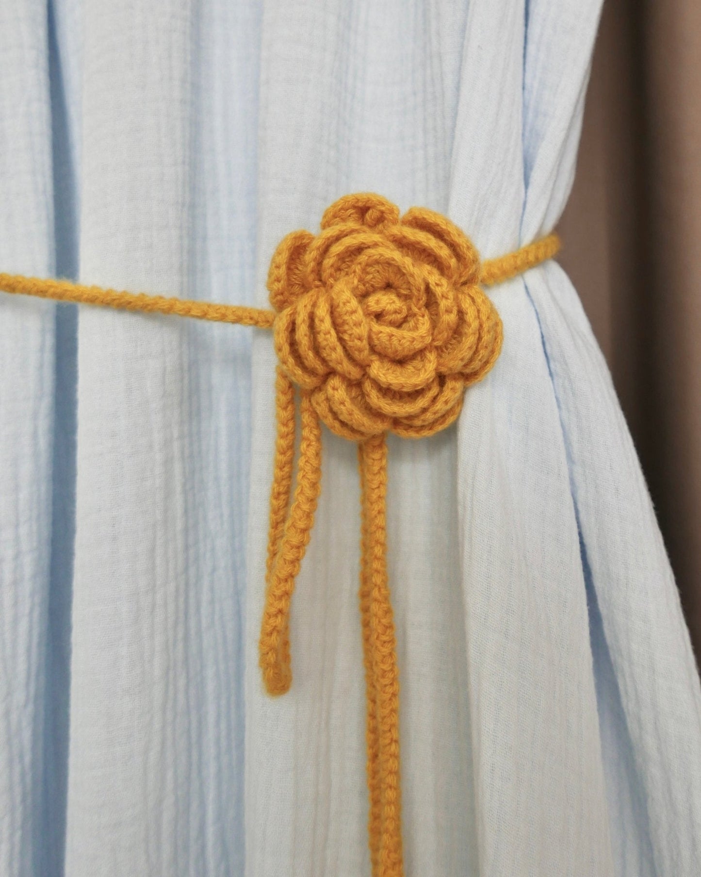 Cashmere Choker "Rose" in Yellow - NiSO