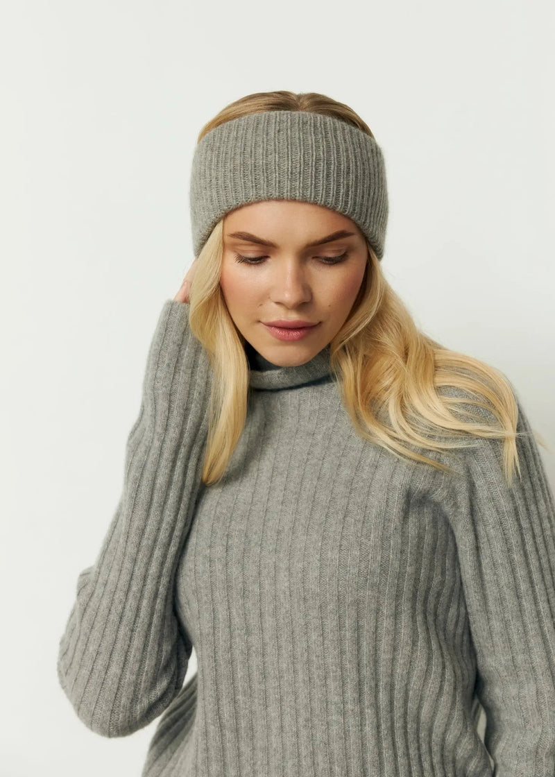 Cashmere Headband in Gray - NiSO