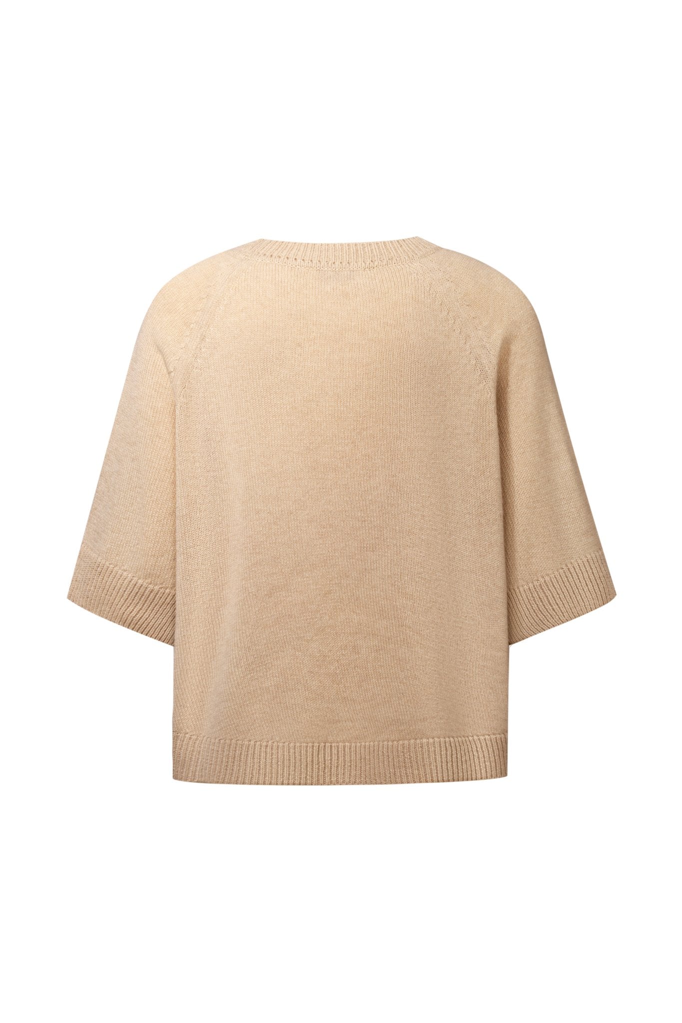 Lightweight Cashmere T-Shirt in Beige NiSO