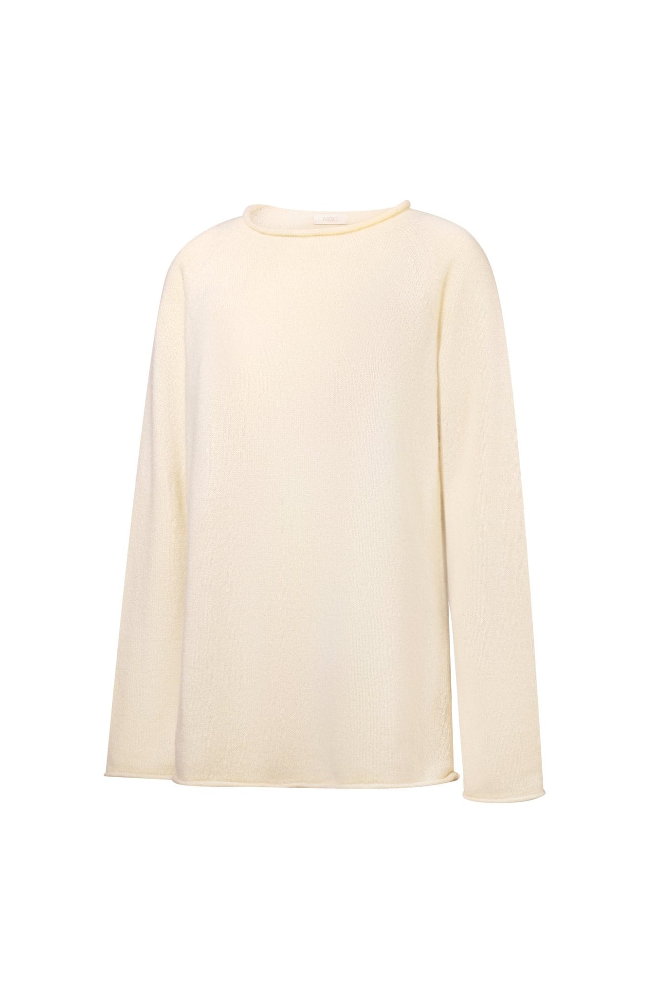 YASNA Cashmere Sweater in White NiSO