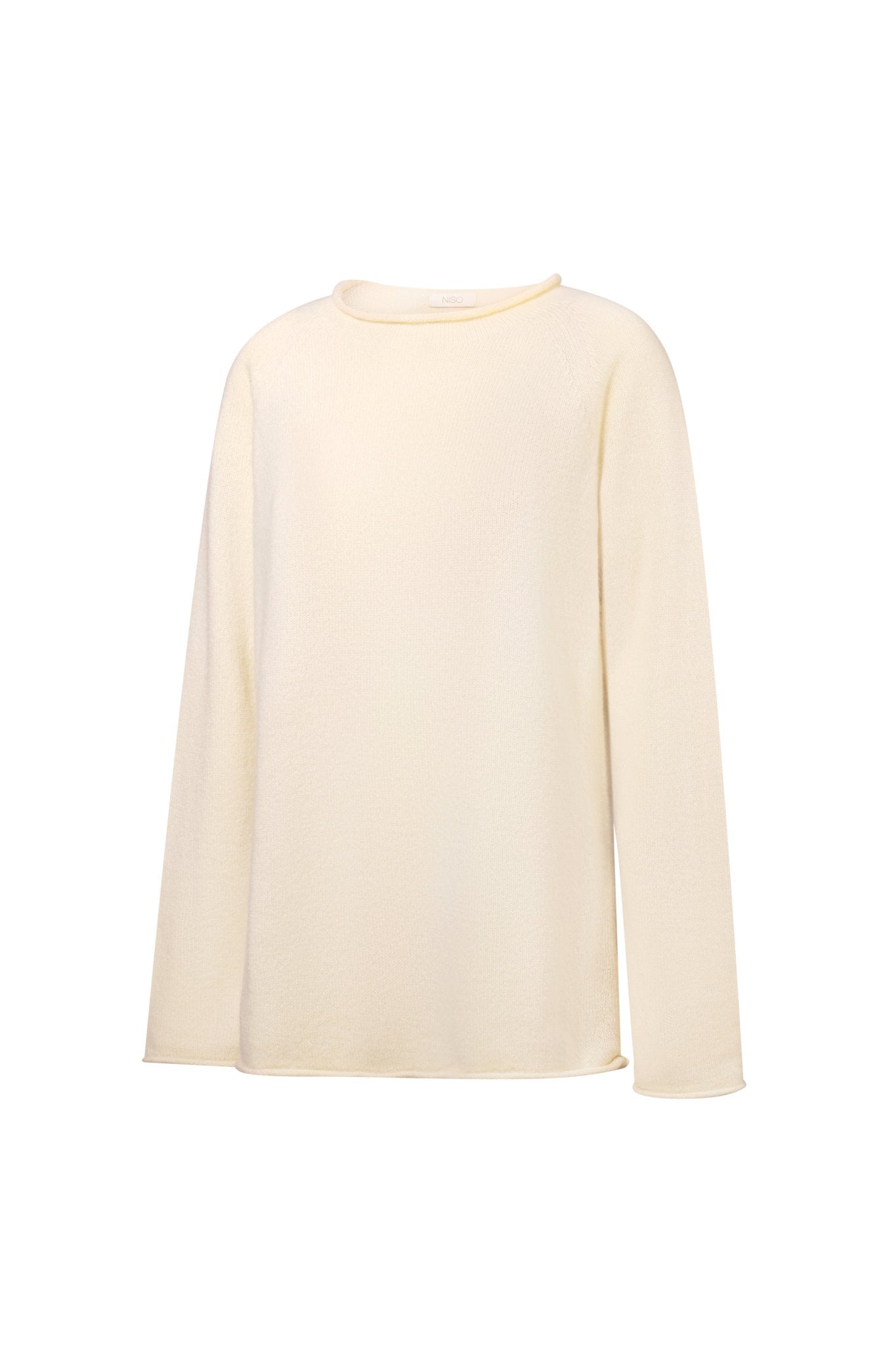 YASNA Cashmere Sweater in White NiSO