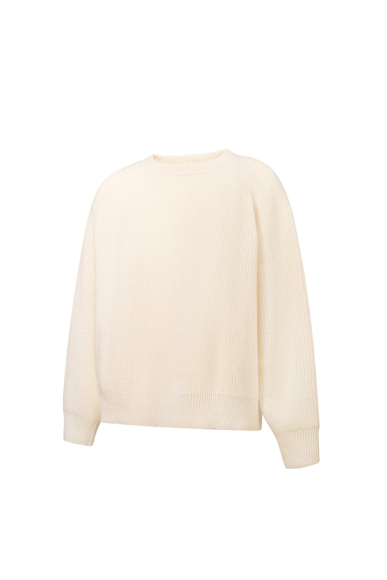 RUTA Ribbed-knit Cashmere Sweater in Ivory NiSO