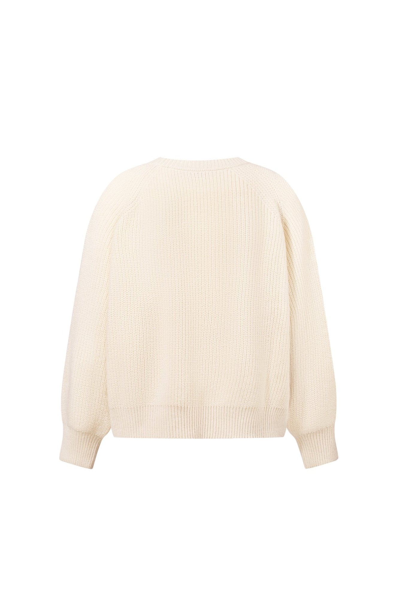 RUTA Ribbed-knit Cashmere Sweater in Ivory NiSO