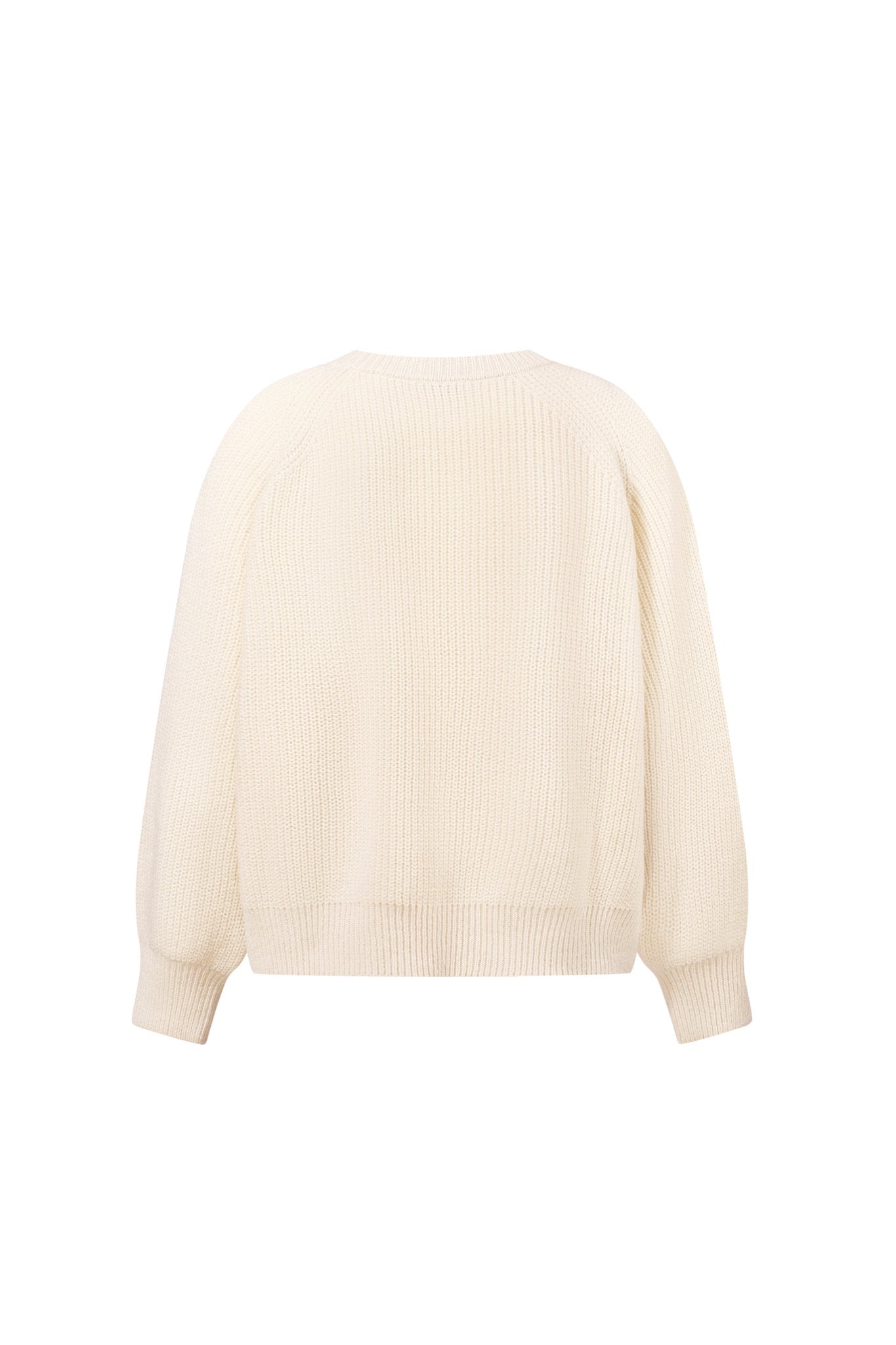 RUTA Ribbed-knit Cashmere Sweater in White NiSO