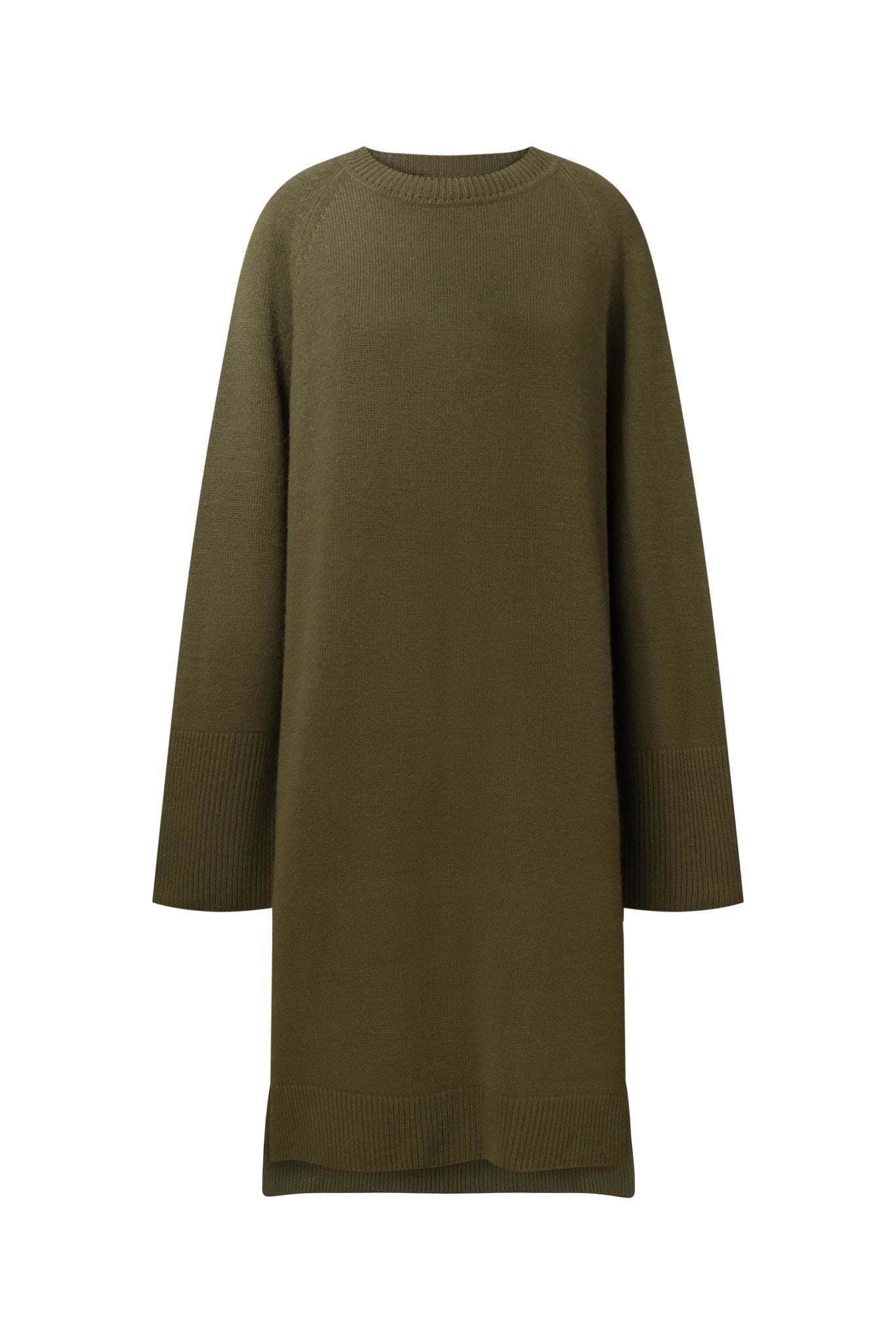 Pure Cashmere Dress in Dark Green NiSO