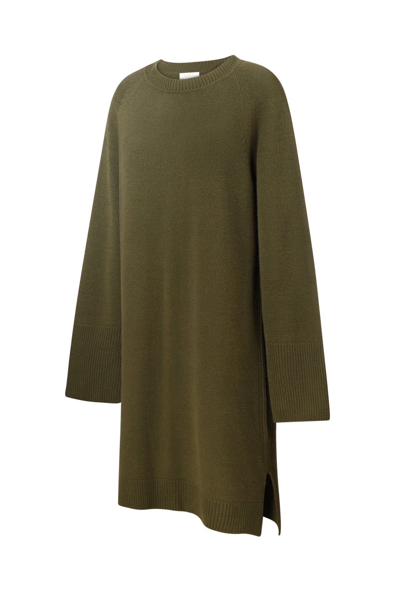 Pure Cashmere Dress in Dark Green NiSO