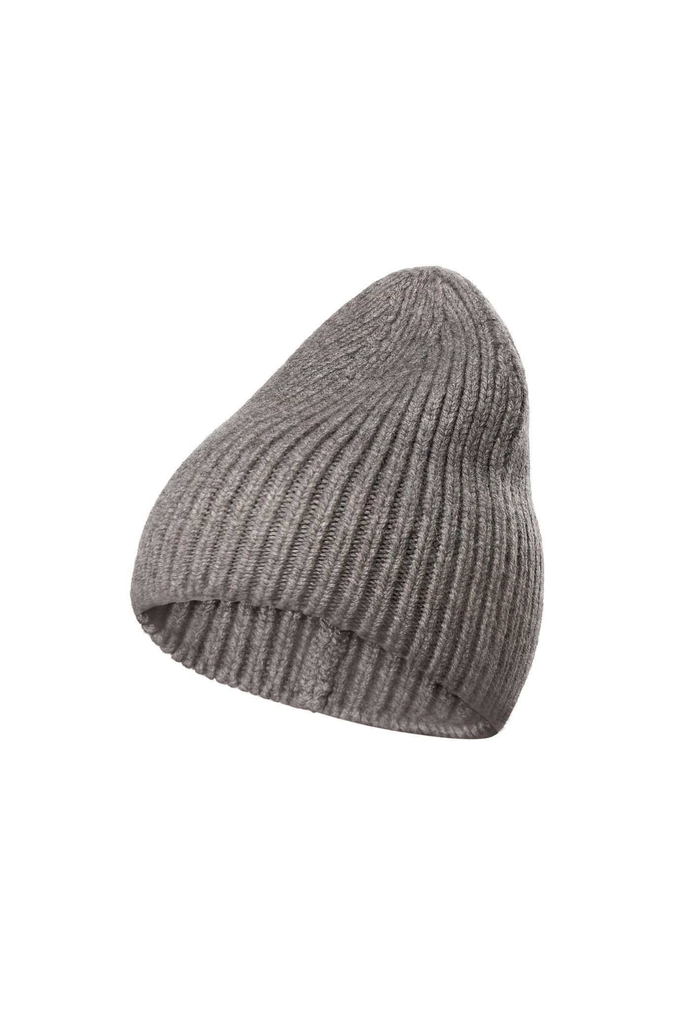 Pure Cashmere Beanie in Gray NiSO