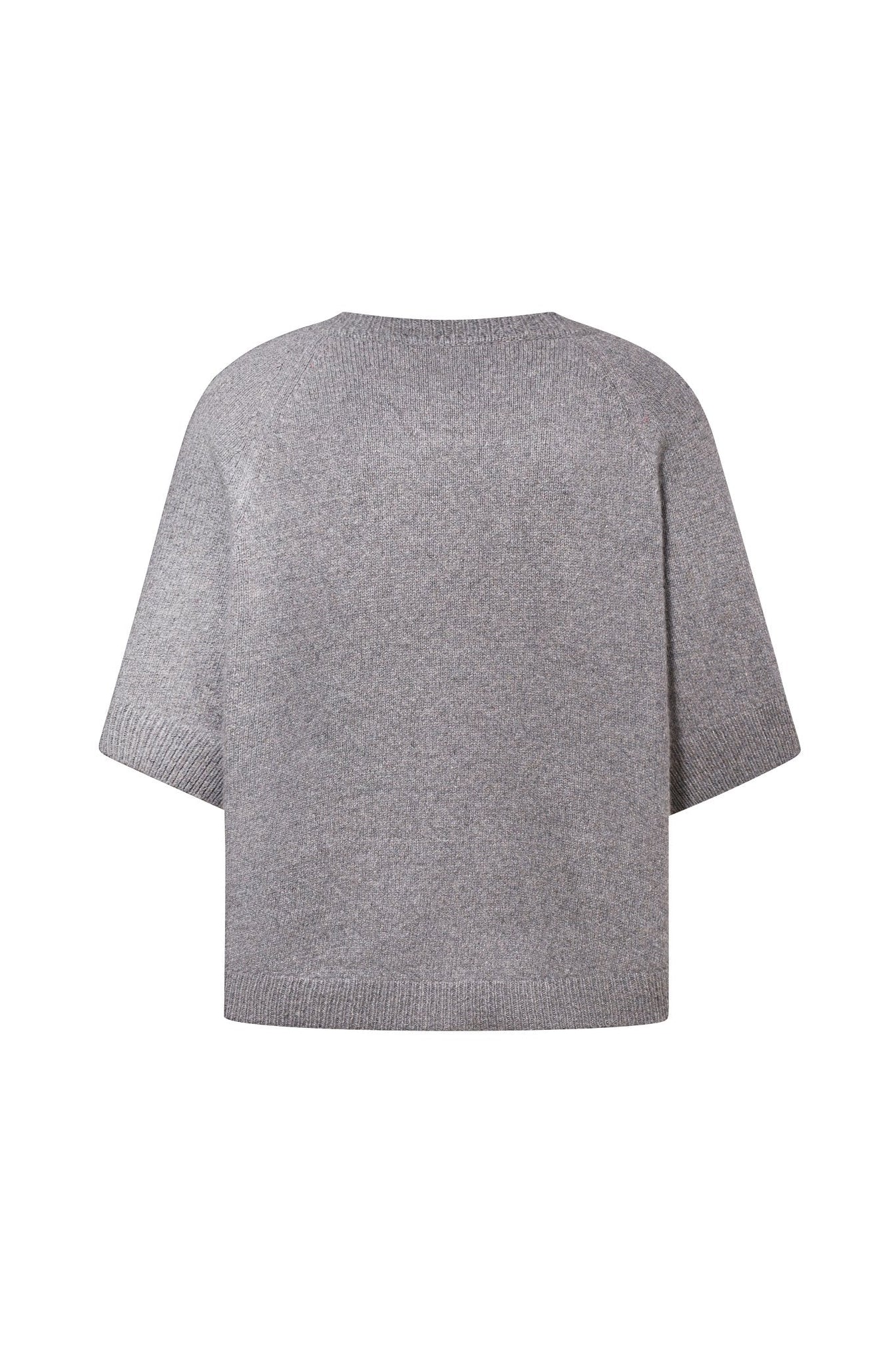 Lightweight Cashmere T-Shirt in Gray NiSO