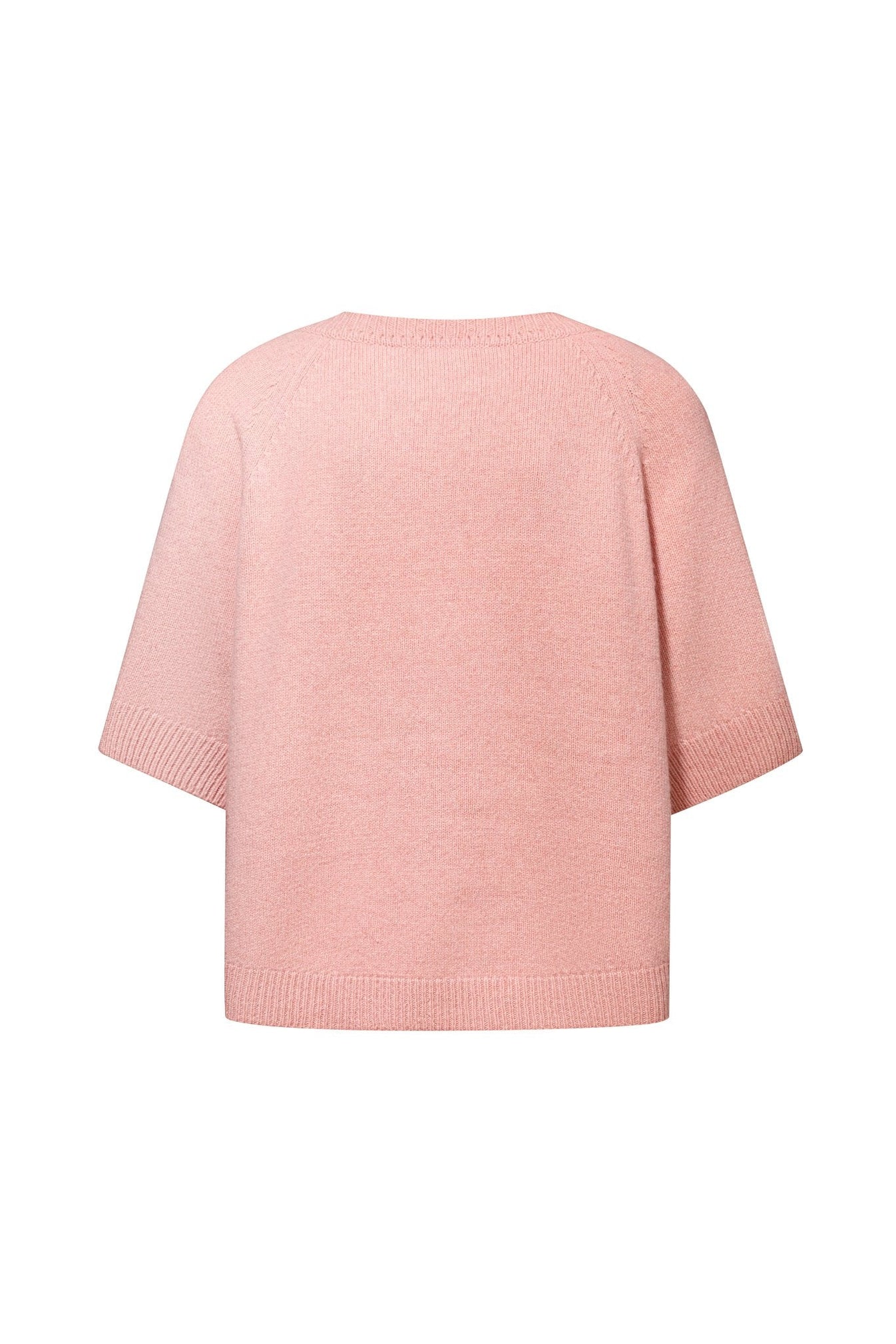 Lightweight Cashmere T-Shirt in Light Pink NiSO