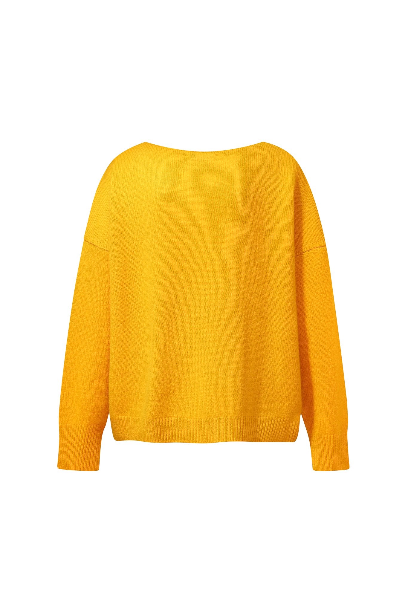 ZHADANA V-Neck Cashmere Sweater in Yellow