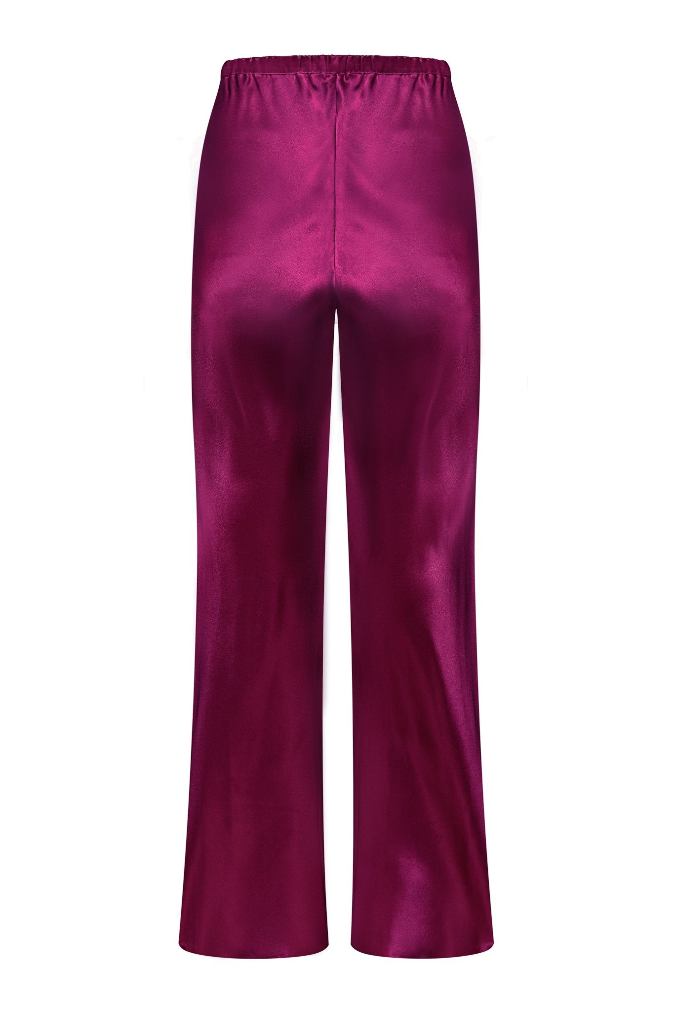 Silk Trousers in Burgundy