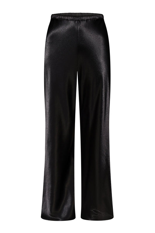Silk Trousers in Black