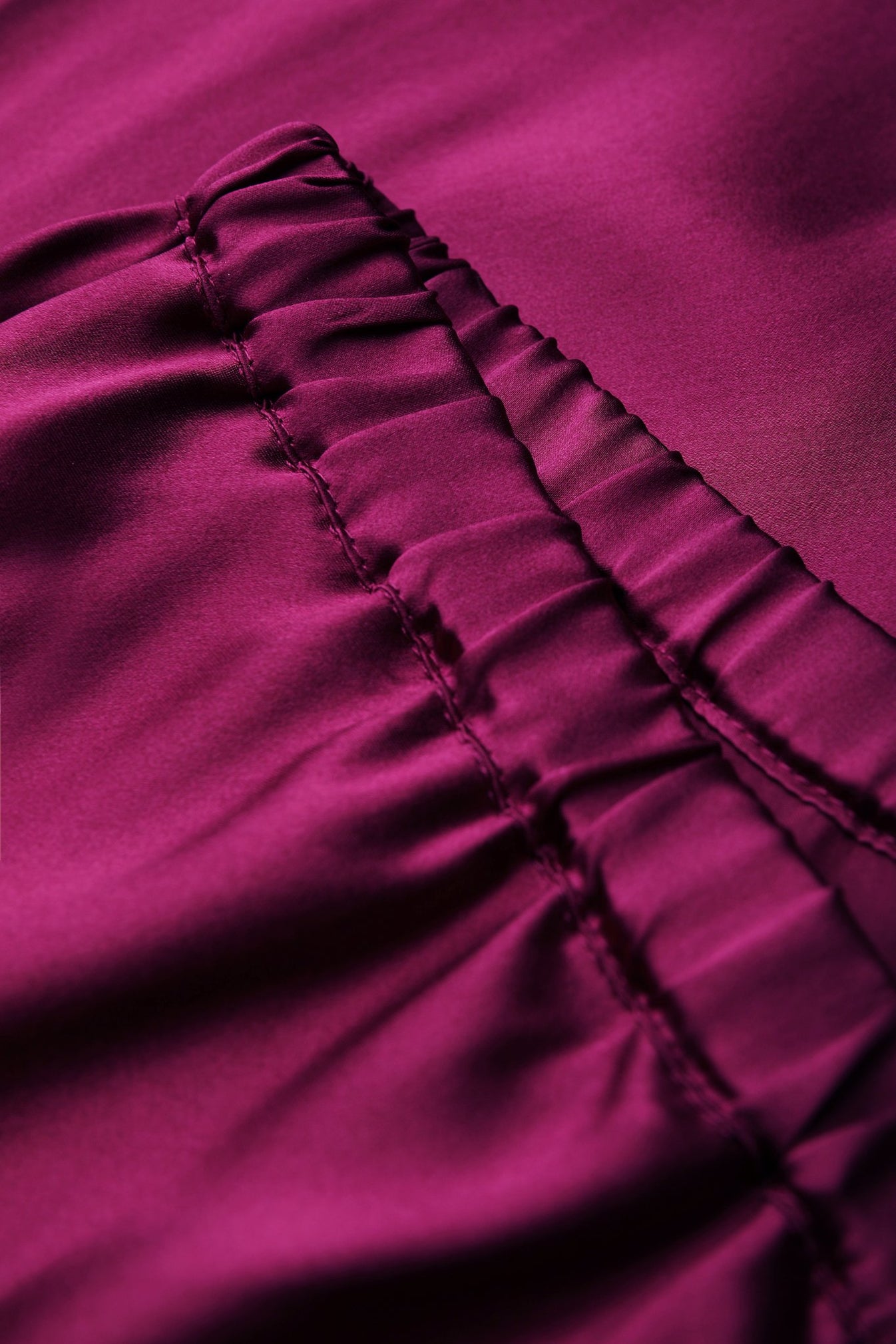 Silk Trousers in Burgundy - NiSO - Silk Trousers