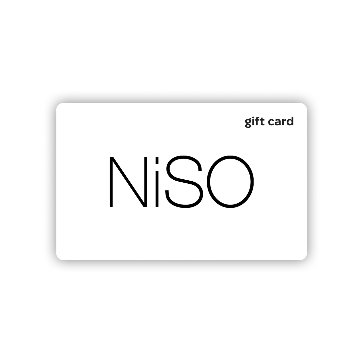 NiSO E - gift Card - NiSO