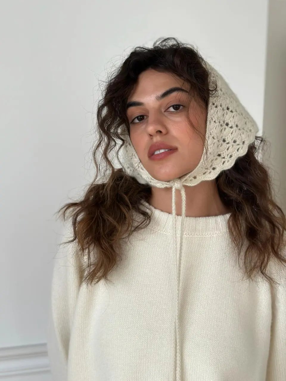 Floral Crochet Cashmere Scarf - NiSO