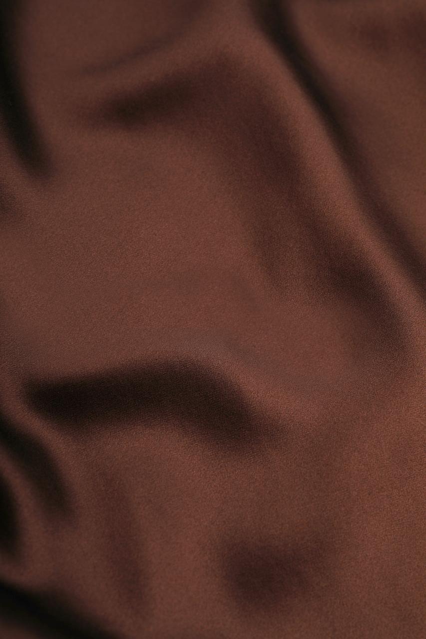 Silk Trousers in Brown